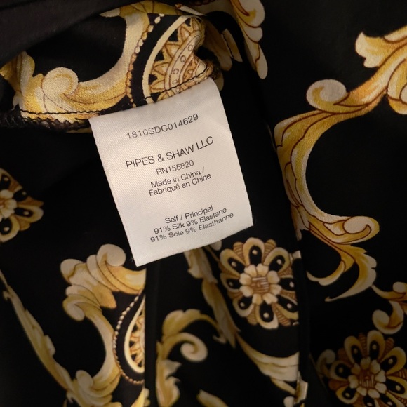 VERONICA BEARD PRINTED BLOUSE SIZE 6 - Picture 6 of 6